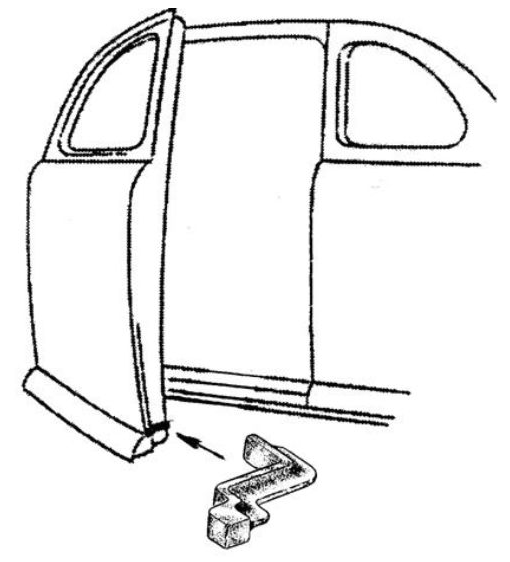 41/48 Door Seal Lower Edge. Pair.